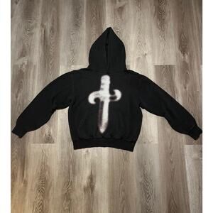 21 Savage ~ Drake's Its All A Blur Tour ~ Black Hoodie ~ Size Medium (J29)